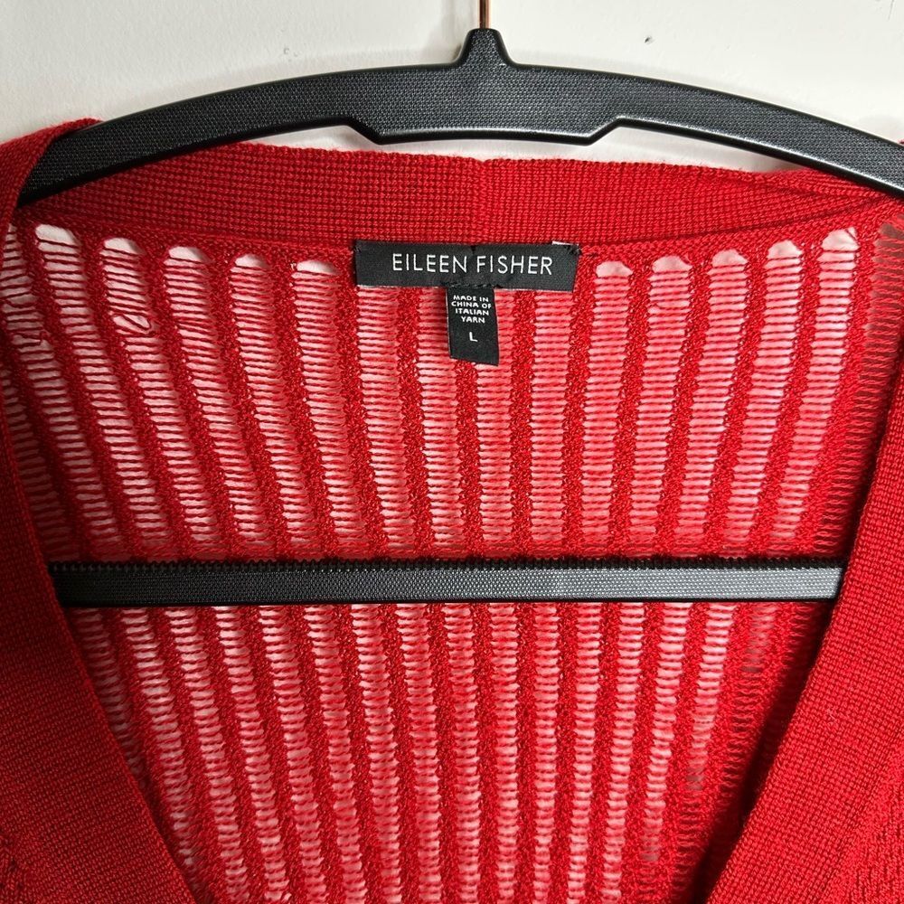 Eileen Fisher V‎ Neck pullover - Picture 4 of 7